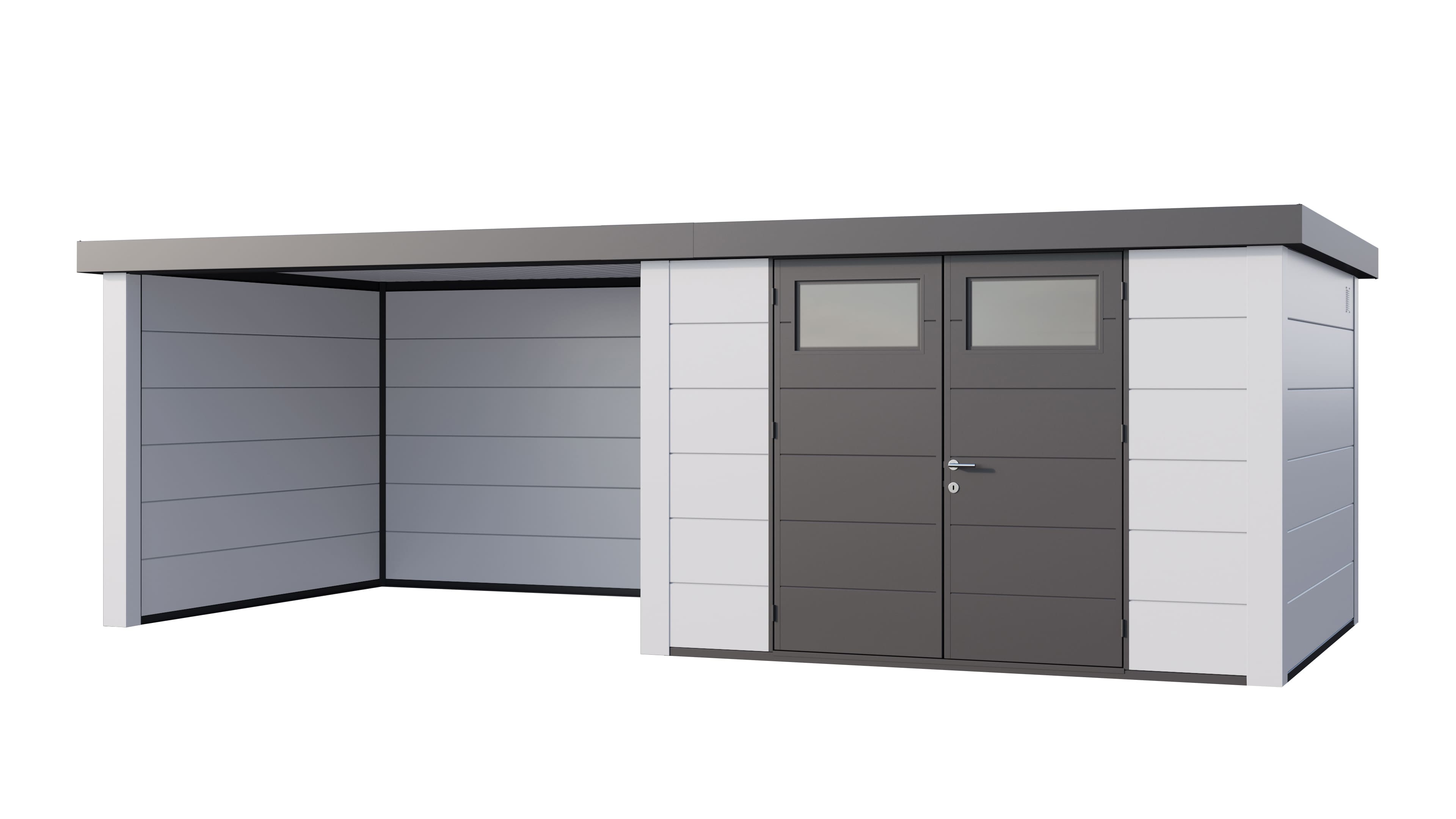 Telluria Classico 3330 tuinhuis inclusief dichte lounge - 672 x 298 cm - wit