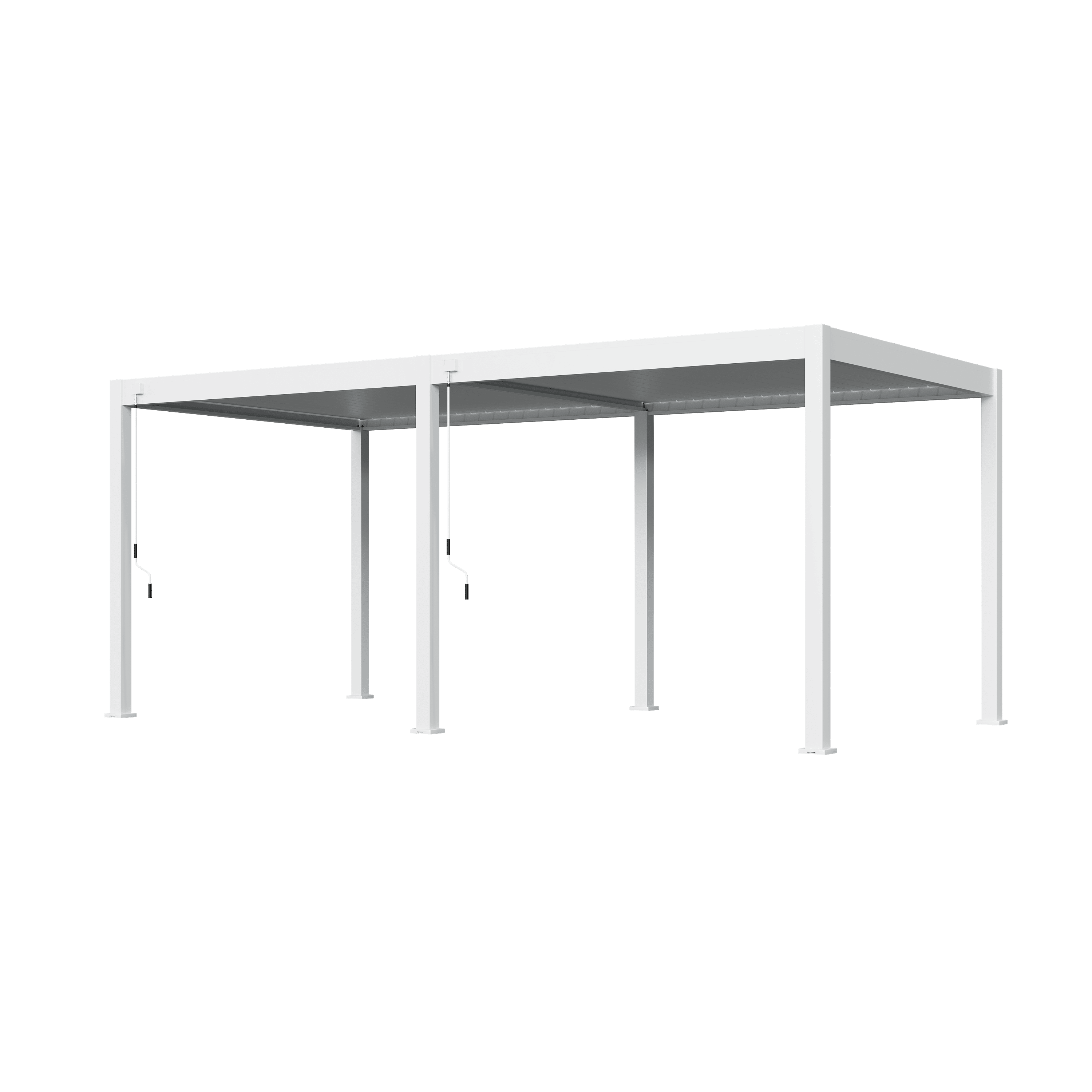 Orion Deluxe overkapping - 300x600 cm - Wit