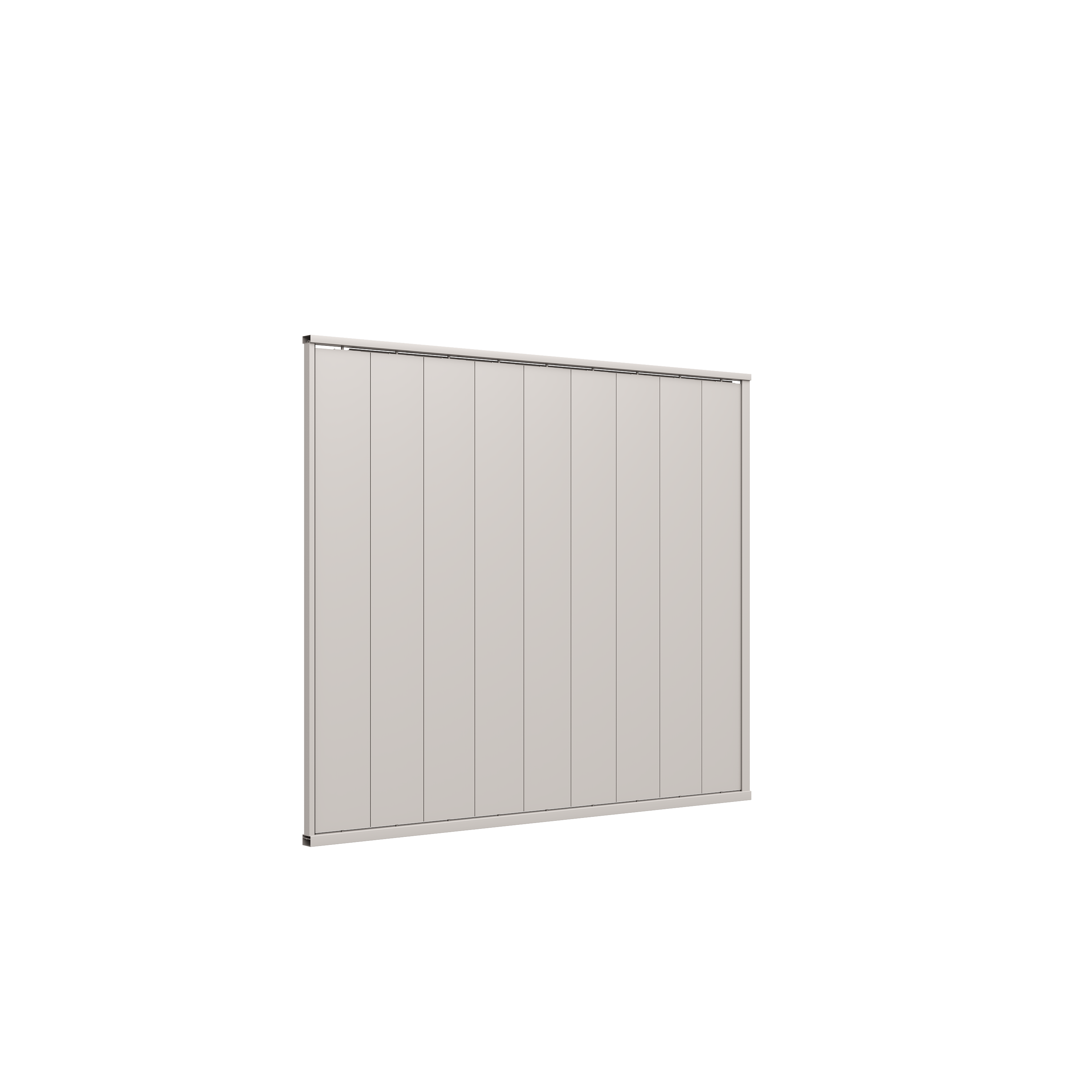 Orion shutterwand - Kantelbaar - Verticaal - Voor 3 meter zijkant - Kiezelgrijs