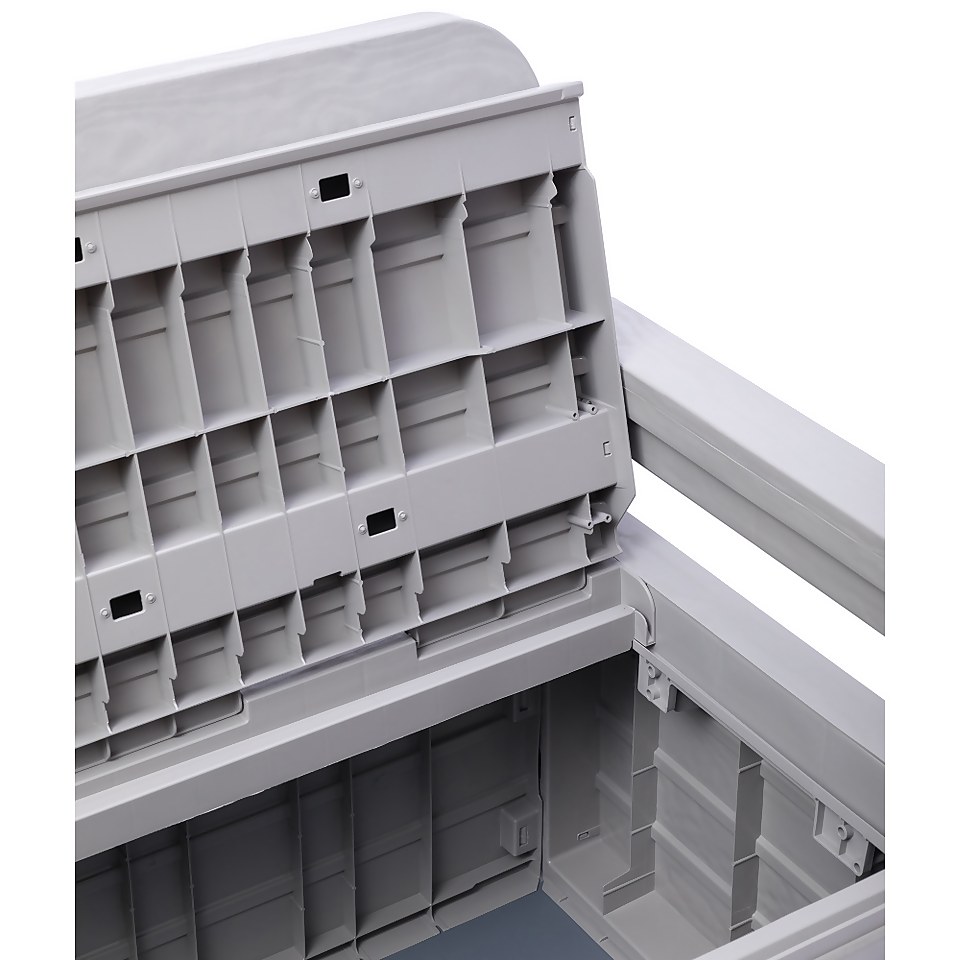 Toomax Foreverspring bench opbergbox - 263L - grijs 