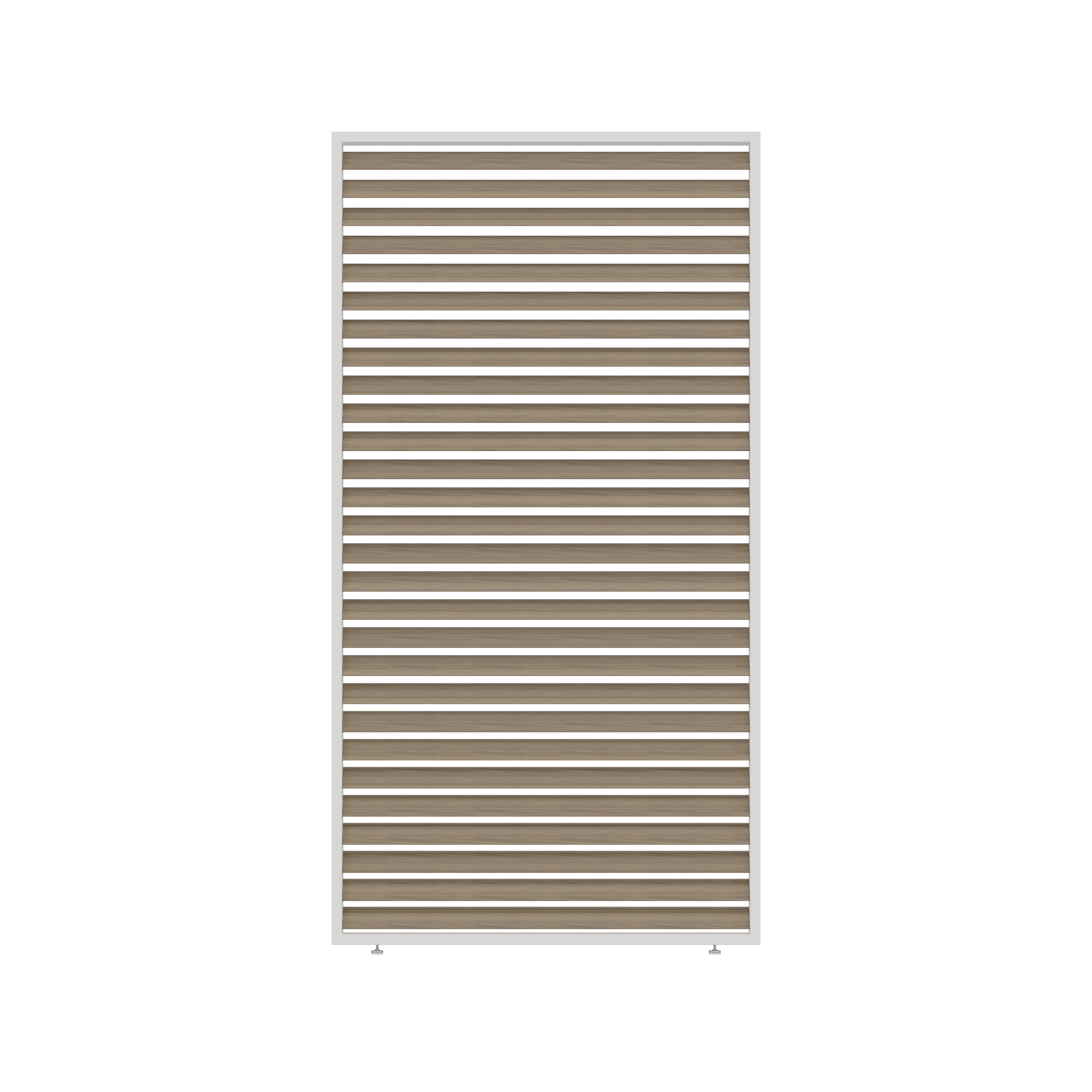 Orion shutterpaneel - Vast - Horizontaal - 123 cm - Voor 4 meter zijkant - Wit/wood