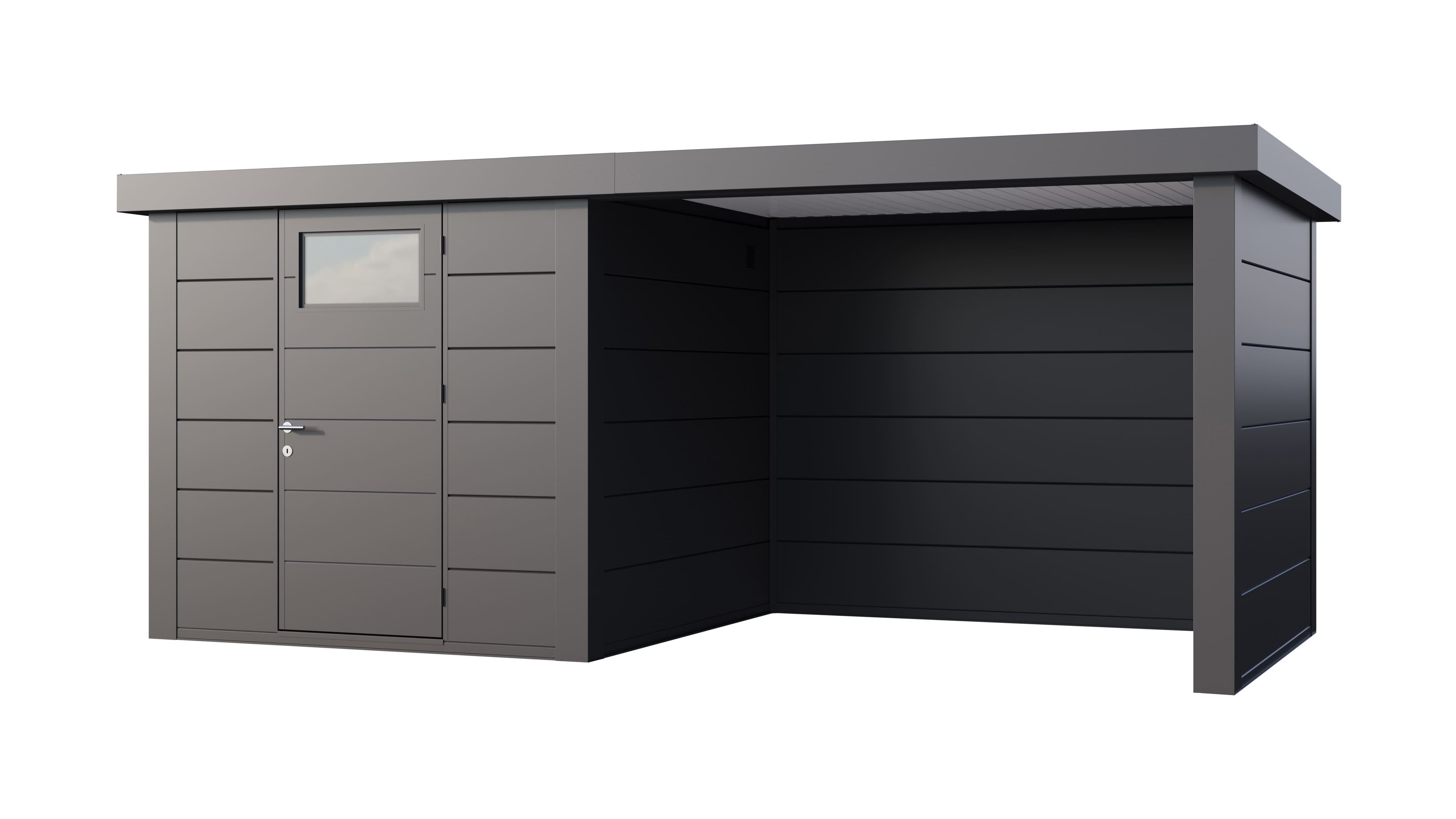 Telluria Classico 2424 tuinhuis inclusief dichte lounge - 522 x 238 cm - antraciet