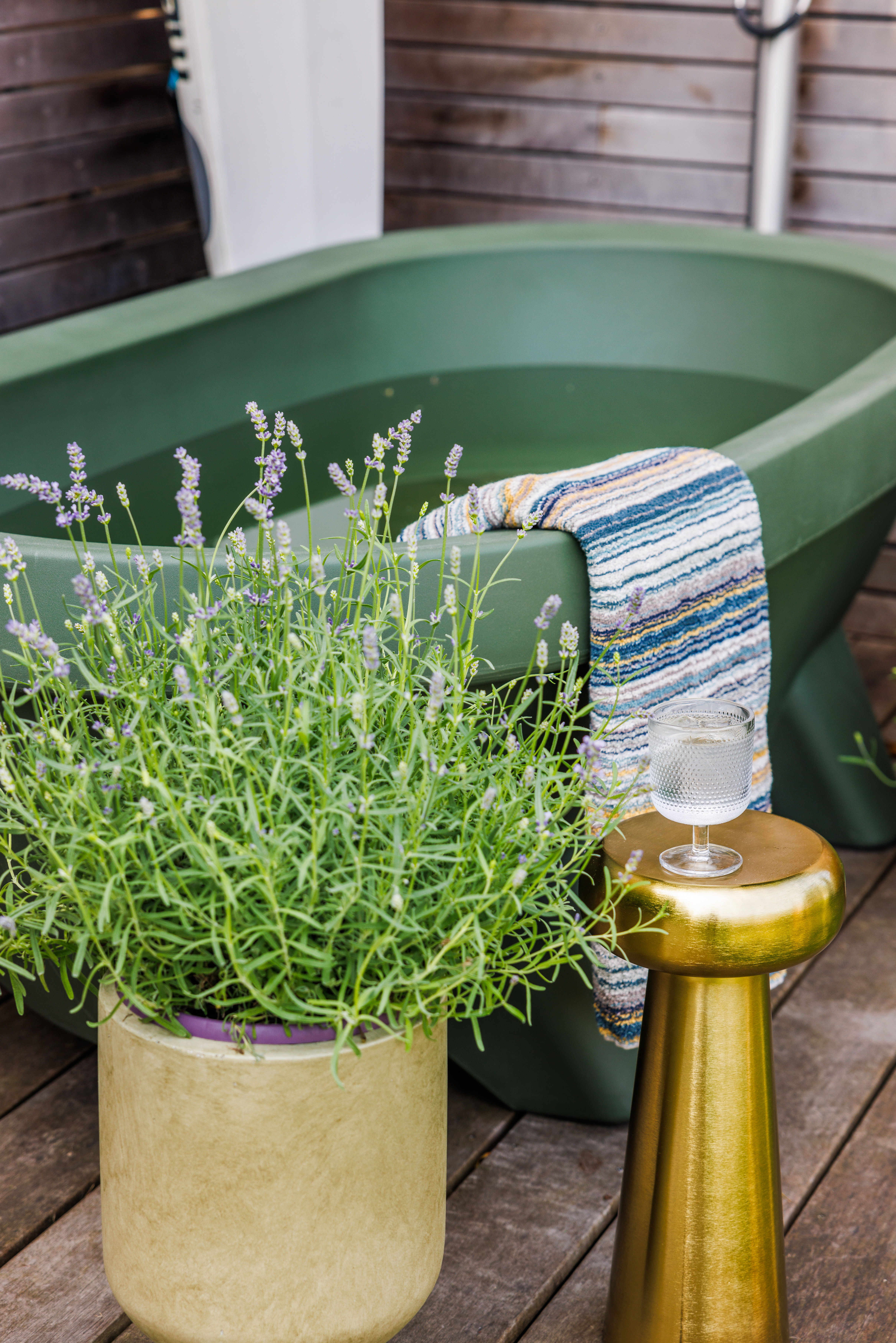 Gardentub tuinbad - Olijfgroen